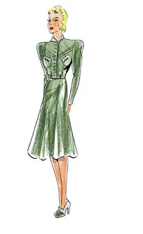 Original Fashion Illustration by Dora Sprinzel