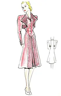 Original Fashion Illustration by Dora Sprinzel