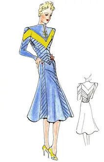 Original Fashion Illustration by Dora Sprinzel