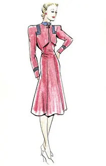 Original Fashion Illustration by Dora Sprinzel
