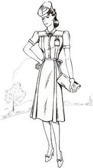 Original Fashion Illustration by Dora Sprinzel