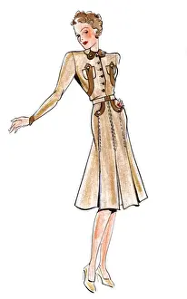 Original Fashion Illustration by Dora Sprinzel