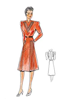 Original Fashion Illustration by Dora Sprinzel