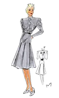 Original Fashion Illustration by Dora Sprinzel