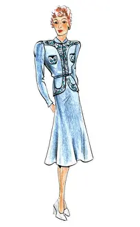 Original Fashion Illustration by Dora Sprinzel