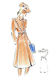 Original Fashion Illustration by Dora Sprinzel
