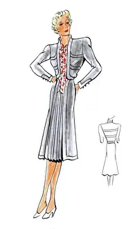 Original Fashion Illustration by Dora Sprinzel