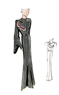 Original Fashion Illustration by Dora Sprinzel
