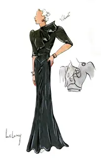 Original Fashion Illustration by Dora Sprinzel
