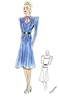 Original Fashion Illustration by Dora Sprinzel