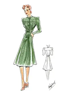Original Fashion Illustration by Dora Sprinzel