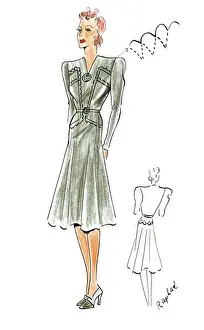 Original Fashion Illustration by Dora Sprinzel