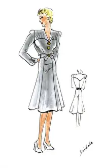 Original Fashion Illustration by Dora Sprinzel