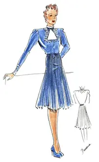 Original Fashion Illustration by Dora Sprinzel
