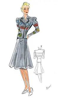 Original Fashion Illustration by Dora Sprinzel