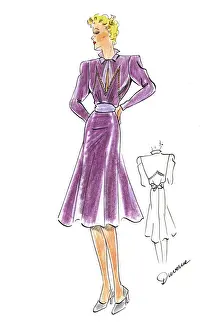 Original Fashion Illustration by Dora Sprinzel