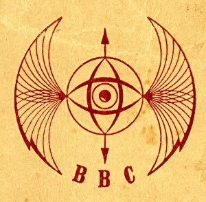 Abram Collection: Original logo, British Broadcasting Corporation