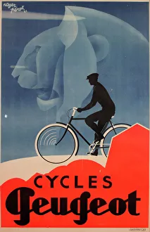 Peugeot Prints: Original Poster for Peugeot Cycles