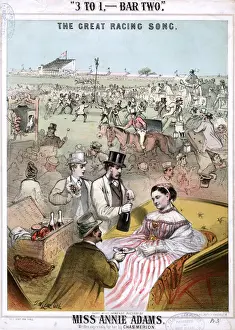 Original Sheet Music Cover - Horseracing
