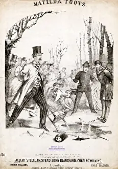 Original Sheet Music Cover - Skating