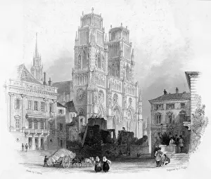 Croix Prints: ORLEANS CATHEDRAL / 1830S