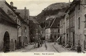 Doubs Prints: Ornans, France - Rue St. Laurent