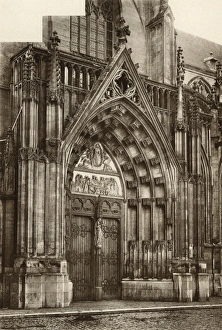 Images Dated 20th June 2017: Ornate door, Church of Notre Dame, Tongeren, Belgium