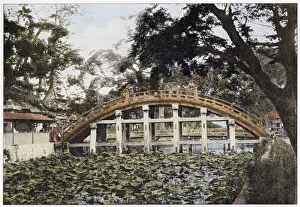 Images Dated 30th March 2021: The ornate yet functional Sumiyoshi Bridge at Osaka. Date: 1890s