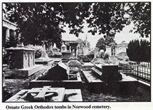 Norwood Prints: Ornate Greek Orthodox Tombs within the Greek Orthodox Section of West Norwood Cemetery