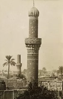 Images Dated 7th July 2016: Ornate minaret in Baghdad, Iraq