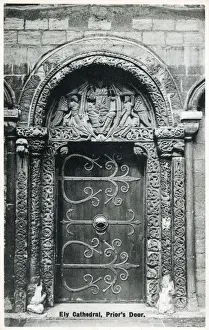 Surround Prints: The Ornate Priors Door at Ely Cathedral, Ely, Cambridgeshire
