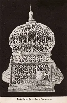 Musee Prints: Ornate Tunisian Birdcage - Musee du Bardo, Tunis, Tunisia