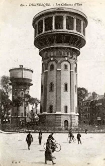Ornate water towers, Dunkerque, France