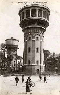 Images Dated 21st November 2018: Ornate water towers, Dunkerque, France