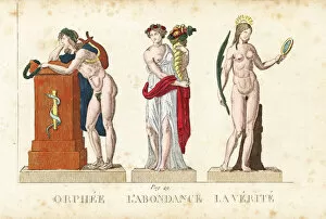 Abundance Gallery: Orpheus, Abundantia and Veritas, Greek and Roman gods