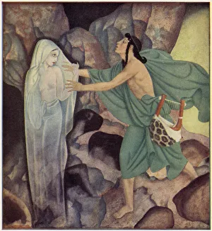 Dulac Prints: Orpheus and Eurydice - Edmund Dulac