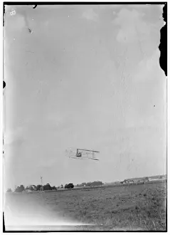Dayton Prints: Orville Wright and AB Lambert flying; Simms Station, Dayton