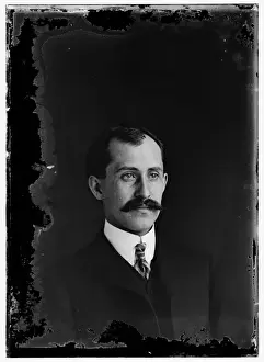 Wilbur Prints: Orville Wright, age 34, head and shoulders, with mustache