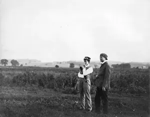 Prairie Prints: Orville Wright and Griffith Brewer at Huffman Prairie 1914