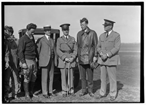 Orville Wright, Major John F. Curry, and Colonel Charles Lin Orville Wright, Major John F. Curry, and Colonel Charles Lin