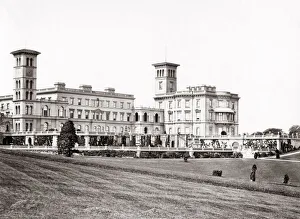 Osborne House, royal residence, Isle of Wight, c. 1870 s
