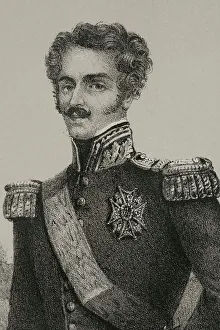 Epaulette Prints: Oscar I of Sweden (1799-1859). King of Sweden