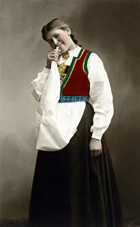 Plait Gallery: Oslo, Norway - young woman in traditional costume