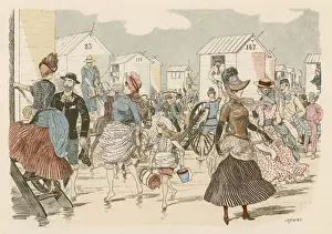 Ostend Prints: OSTEND / CROWDED BEACH