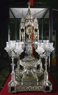 Lleida Collection: Ostensory silver, 1867. From Lleida Cathedral. The capitular