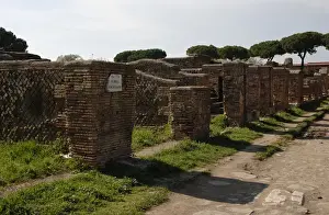 Ostia Antica. Via Horrea Epagathiana