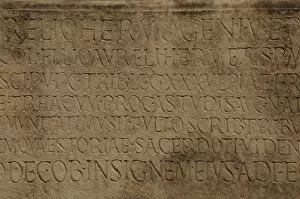 Writting Gallery: Ostia Antica. House of Triclini. Inscription