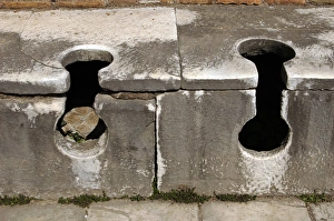 Antica Gallery: Ostia Antica. Latrine