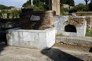 Images Dated 5th April 2009: Ostia Antica. The Shops of Fishmongers