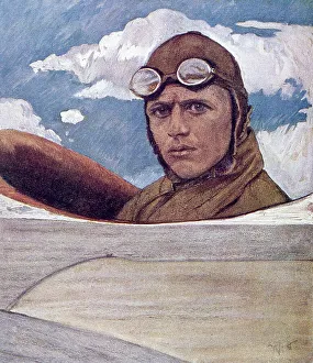 Cockpit Prints: Oswald Boelcke, German aviator, WW1